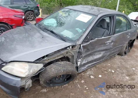 2004 Honda Civic Lx из США, поврежденный, VIN 1HGES16524L009748